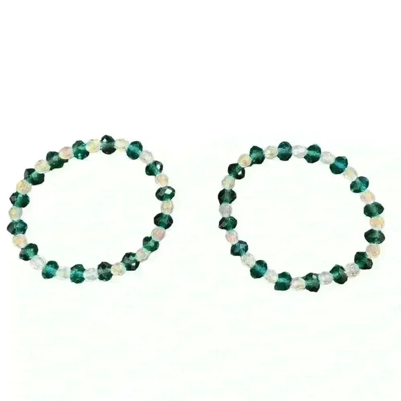 2PC Handmade Beaded Stretch Bracelet. Unisex - Picture 2 of 2